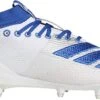 New Adidas Mens 13 Adizero 5 Star 8.0 Cleat Football Molded Cleats White/Royal -Deals Baseball Store f35183