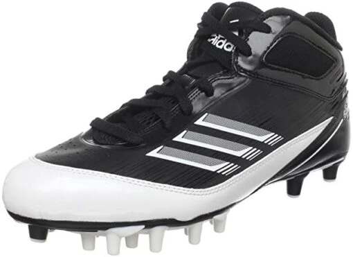 New Adidas Men's Scorch X SuperFly Mid Football Cleat Men 9.5 Black/White -Deals Baseball Store g22249 acf00f36 ad63 4061 9ae8 d6f3be968a7a