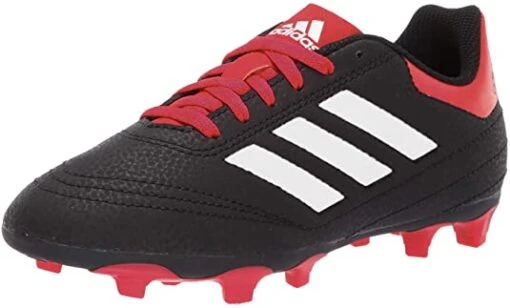 New Adidas Goletto VI FG J Youth 12K Molded Soccer Cleat Black/Red/White -Deals Baseball Store g26367