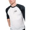 Guardian Baseball Brandon Guyer Mindset Performance 3/4 Sleeve Breathable Workout Shirt (White/Black) -Deals Baseball Store gb bglogo bs24a wb 1