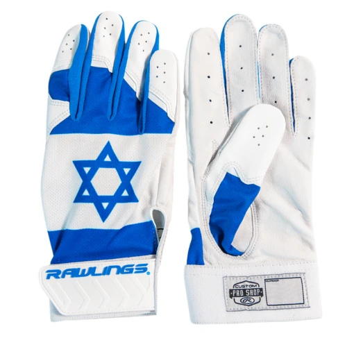 Guardian Baseball X Rawlings 5150 Limited Edition Israel Flag Baseball Batting Gloves Adult Sizes (Royal/White) -Deals Baseball Store guardian baseball rawlings 5150 limited edition israel flag baseball batting gloves main