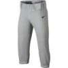 Nike Mens Vapor Pro Knicker High Baseball Pants (Gray/Black) -Deals Baseball Store nik pants 747224 052gybkfront