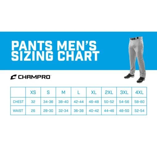 Champro Triple Crown Open Bottom Adult Baseball Pants (White) -Deals Baseball Store pantsmen ssizingchart 1 3e96d60e 9d2a 4a9d 9e8c e16b563cee20 scaled