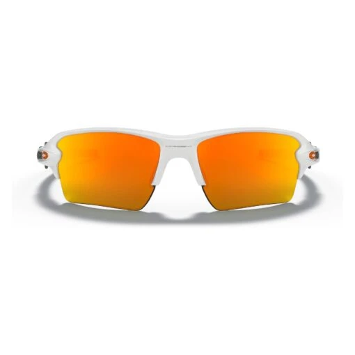 Oakley Flak 2.0 XL Men's Baseball Sunglasses, Polished, Polished (White/Fire Iridium) -Deals Baseball Store qw2