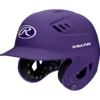 Rawlings R16 Velo Series Matte Baseball Batting Helmet (Purple) -Deals Baseball Store r16mj pu 3quarterleft