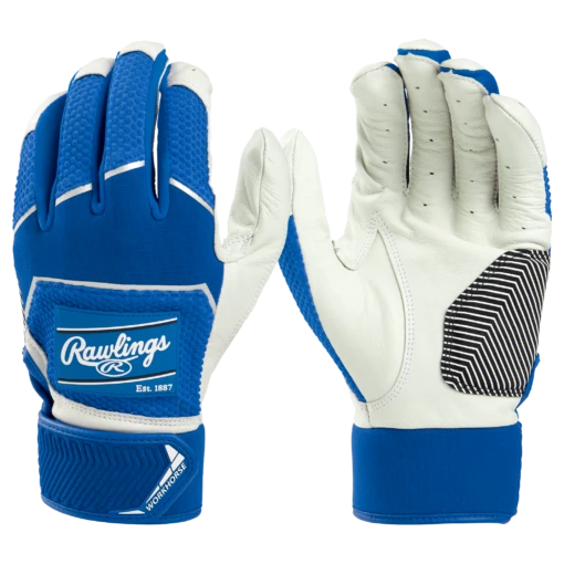 Rawlings Workhorse Baseball Batting Gloves (Royal) -Deals Baseball Store rawlings batting gloves wh22bg royal main