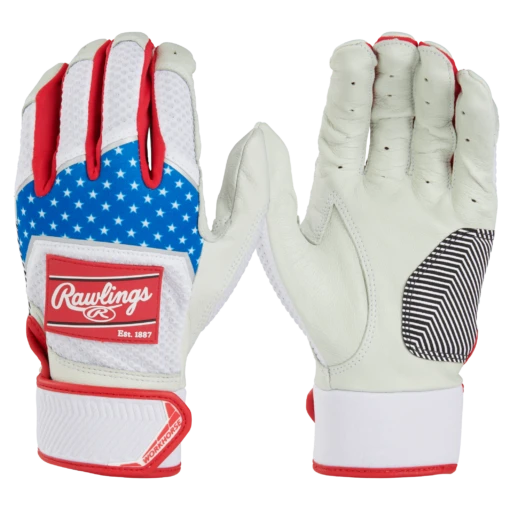 Rawlings Workhorse Baseball Batting Gloves (USA) -Deals Baseball Store rawlings batting gloves wh22bg usa main