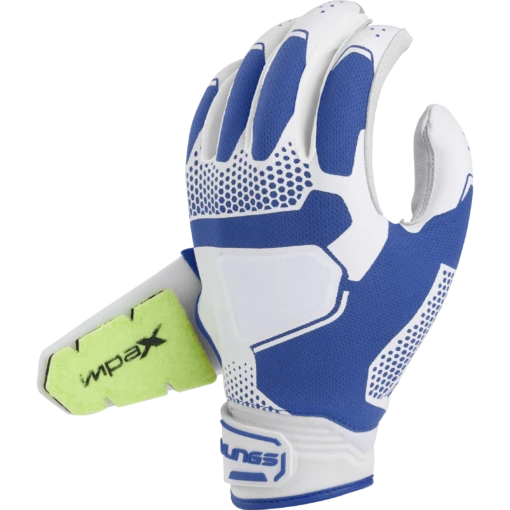 Rawlings Workhorse Pro Women's Double Strap Fatspitch Softball Impax Batting Gloves (Royal) -Deals Baseball Store raws fp2pbg r 3