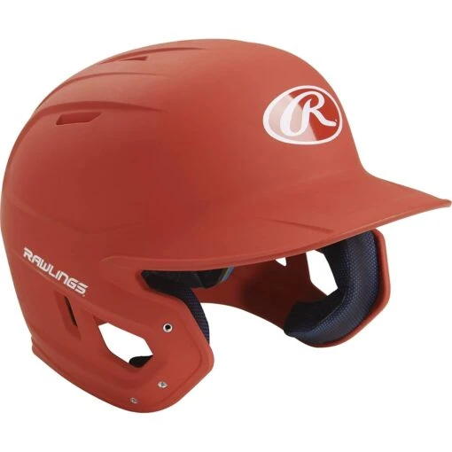 Rawlings Mach Matte Baseball Batting Helmet Junior & Senior Adult Size (Burnt Orange) -Deals Baseball Store raws mach bo7 sr 1