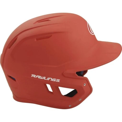 Rawlings Mach Matte Baseball Batting Helmet Junior & Senior Adult Size (Burnt Orange) -Deals Baseball Store raws mach bo7 sr 3