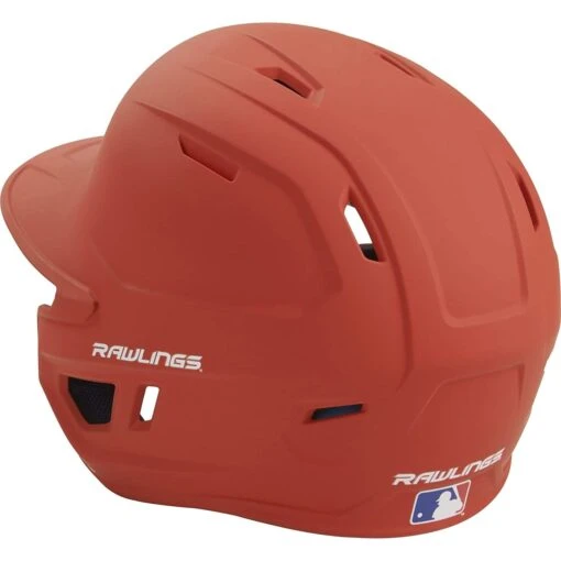 Rawlings Mach Matte Baseball Batting Helmet Junior & Senior Adult Size (Burnt Orange) -Deals Baseball Store raws mach bo7 sr 4