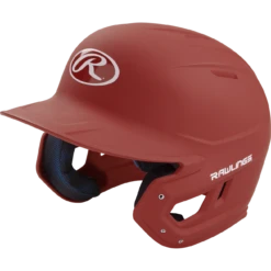 Rawlings MACH Series Matte Baseball Batting Helmet (Cardinal) -Deals Baseball Store raws mach c7 3