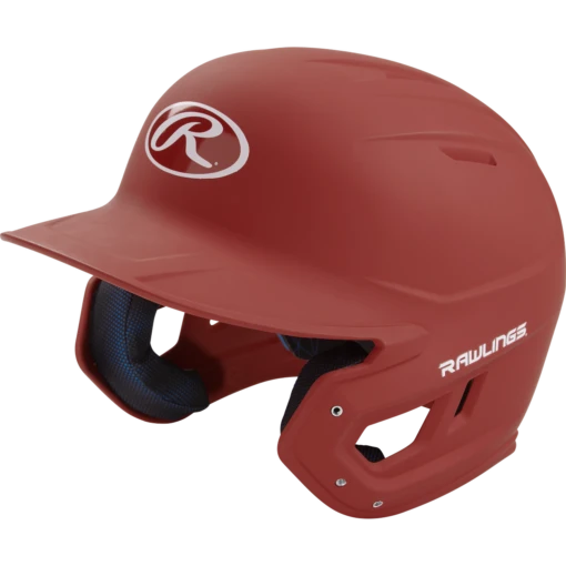 Rawlings MACH Series Matte Baseball Batting Helmet (Cardinal) -Deals Baseball Store raws mach c7 3