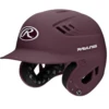 Rawlings R16 Velo Series Matte Baseball Batting Helmet (Maroon) -Deals Baseball Store raws r16mj mma junior maroon main