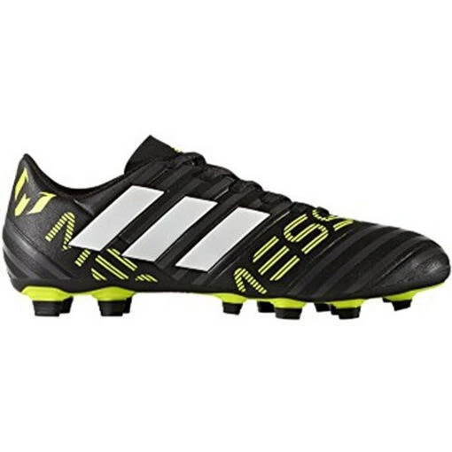 Used Adidas Mens 12 Nemeziz Messi 17.4 FxG Soccer Casual Cleats Black/Yellow/Wht -Deals Baseball Store s787198