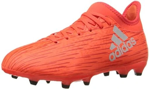 New Adidas Kids' X 16.3 Fg J Skate Soccer Cleat Red/Silver Size 2.5 -Deals Baseball Store s79489