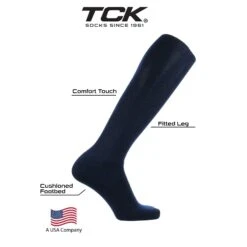 TCK Twin City ALLSPORT Baseball Softball Solid Adult Sock (Navy) -Deals Baseball Store tck allsport tsk11 107 nvy3