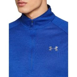 Under Armour Novelty Locker Men's 1/4 Zip Top Shirt (Navy) -Deals Baseball Store uablue4