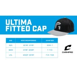 Guardian Baseball HC1 Ultima Grey/White 3-D "G" Black Ventilated Hat W/ Grey Bill L/XL (Black-Grey/Grey-White Logo) -Deals Baseball Store ultimafittedcap