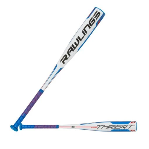 Rawlings Threat USSSA 2022 2 3/4" Barrel Baseball Bat Drop -12, (Blue/White) -Deals Baseball Store ut1t12 main