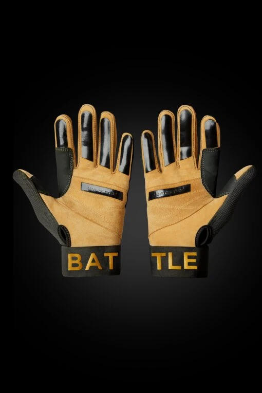 WORKMAN3 BATTING GLOVES "OFFICIAL WARSTRIPE NATION" -Deals Baseball Store warstic baseball battinggloves workman3 blackgold 3 scaled