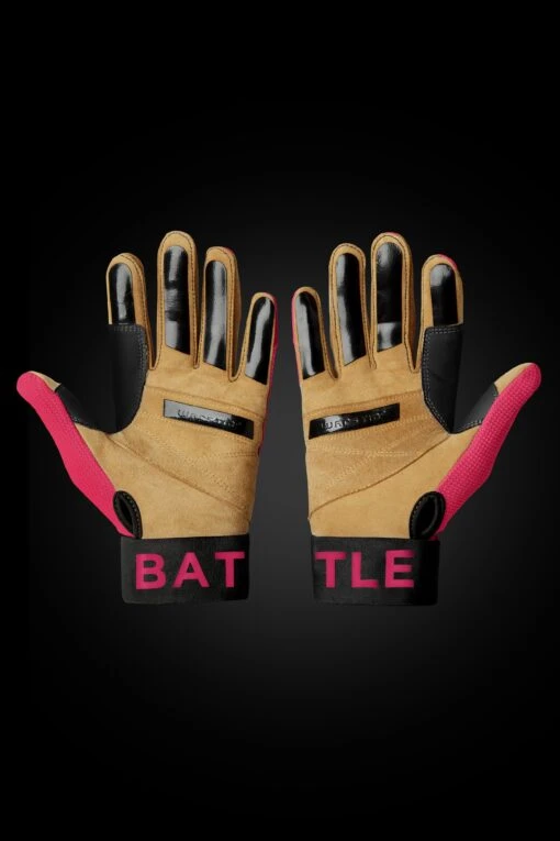 WORKMAN3 BATTING GLOVES "BATTLE PINK" -Deals Baseball Store warstic baseball battinggloves workman3 pink 2 scaled