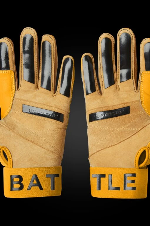 WORKMAN3 BATTING GLOVES "YELLOW" -Deals Baseball Store warstic baseball battinggloves workman3 yellow 3 scaled