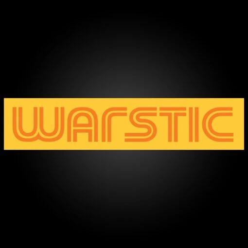 WARSTIC (YELLOW/ORANGE) STICKER -Deals Baseball Store westcoast gold