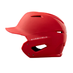 Evoshield XVT Matte Adult Baseball Batters Helmet (Scarlet) -Deals Baseball Store wtv7115sc 3 evo xvt batting helmet matte red