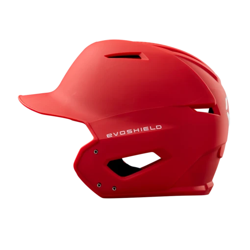 Evoshield XVT Matte Adult Baseball Batters Helmet (Scarlet) -Deals Baseball Store